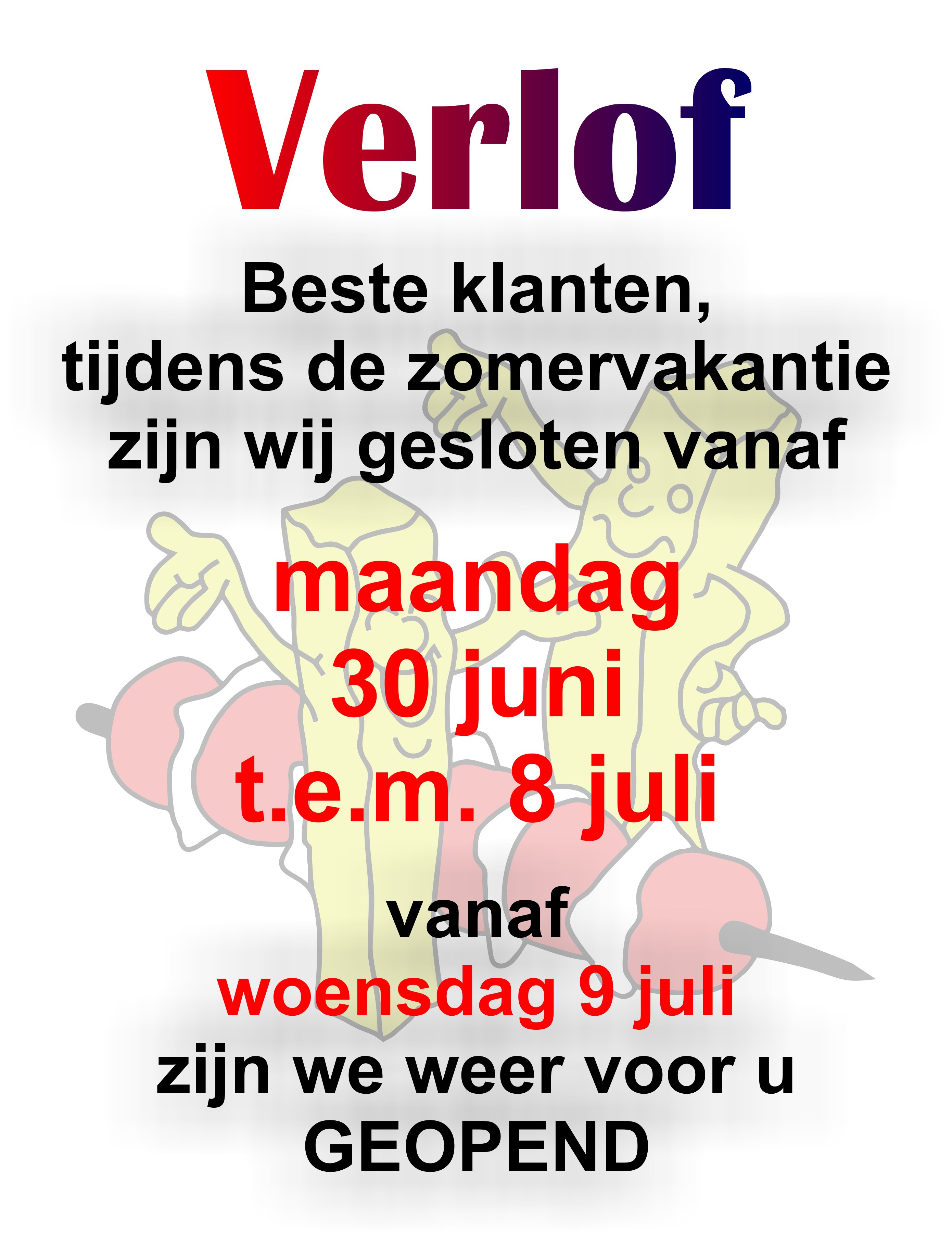Zomervakantie 2025